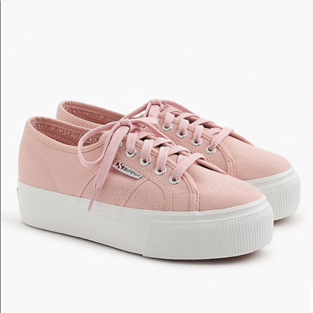 Superga Pink Platform Sneakers for J.Crew